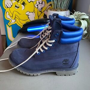 New Timberland Blue Suede Leather Waterproof Hiking Work Boot free people 7 38